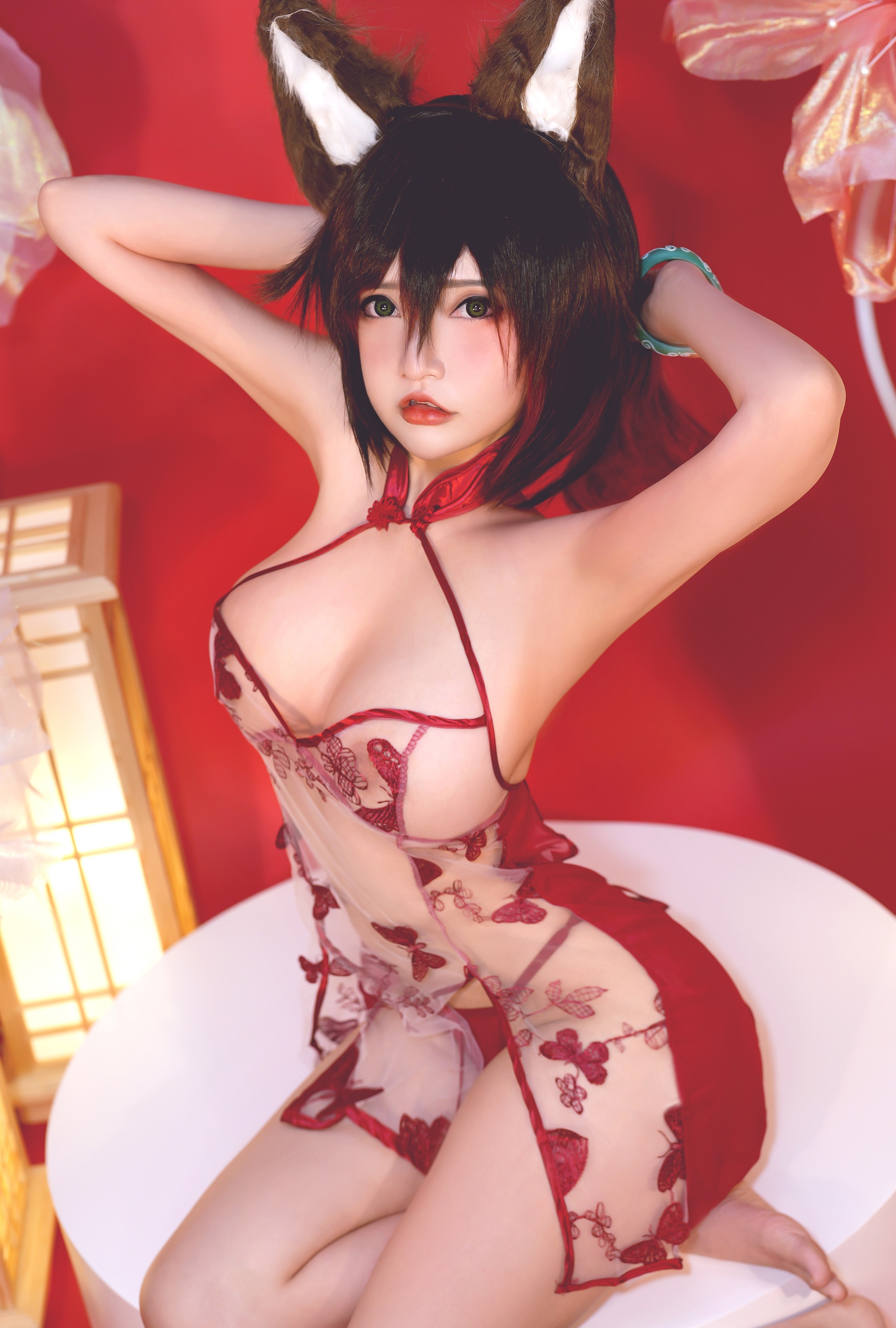图片[1]-Potato Godzilla – NO.126 Tingyun Cheongsam[16P]-XikXak